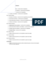 Plano Semanal de Treino Adaptado