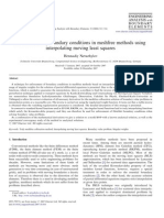 Enforcement of Boundary Conditions in Meshfree Methods Using Interpolating Moving Least Squares