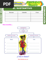 Clases de Sustantivo para Segundo Grado de Primaria