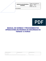 P-SC-GSI-001 Operaciones Rutinarias de Seguridad Tiendas 12 Horas