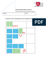 Evaluación Matemática 3ro Básico