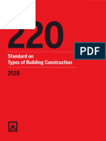 NFPA-220-2018 - Norma Sobre Tipos de Construcción de Edificios en Función de La Combustibilidad y El Grado de Resistencia Al Fuego de Los Elementos Estructurales de Un Edificio.