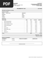 Modelo Orçamento Gesso