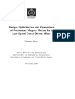 Design, Optimization and Comparison of Permanent Magnet Motors For A Low-Speed Direct-Driven Mixer