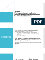 Chapitre - L'échange Électronique Des Données Juridiques Et Les Services de Confiance Pour Les Transactions Électroniques