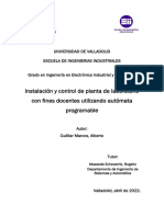 Instalación y Control de Planta de Laboratorio Con Fines Docentes Utilizando Autómata Programable