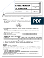 (Biologie) BAC 2017 SUJET ET CORRIGE