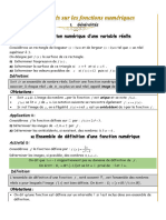 Généralités Sur Les Fonctions Numériques