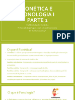 Fonética e Fonologia I - Oficina de Fonética - Tema 1