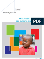 Analyse de La Pauvreté Des Enfants À Madagascar (UNICEF/2011)