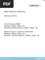 January 2013 MS - Paper 1B Edexcel Biology IGCSE