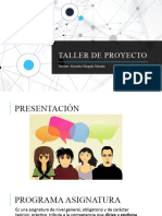 Clase 1 y 2 Taller de Proyecto 2024