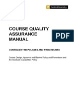 Course Quality Assurance Manual