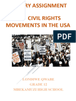 The Civil Rights Movements in The Usa