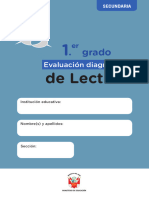 1er. Grado Evaluacion Diagnostica de Lectura