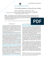 Assessing The Impact of Diversification On Farm Poverty in India