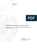 UNOPS ESourcing Vendor Guide