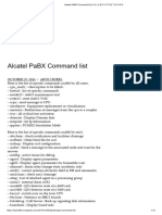 Alcatel PaBX Command List