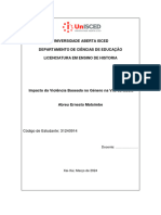 Universidade Aberta Isced Departamento de Ciências de Educação Licenciatura em Ensino de Historia