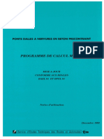 Ponts Dalles À Nervures en Béton Précontraint. Programme de Calcul MCP - El NU (Déc 1992)