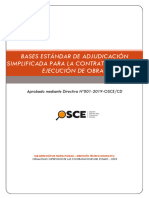 Bases Estándar de Adjudicación Simplificada para La Contratación de La Ejecución de Obras