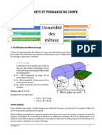 EFFORTS ET PUISSANCE DE COUPE Complet SC