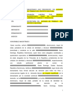 Demanda Despido Injustificado Modelo