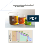 To Study of The Various Solutes On The Elevation of The Boiling Points