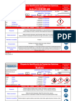 Etiqueta de Identificación de Sustancias Quimicas