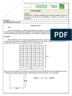 8o MAT Atividade 2 Geometria - Area de Figuras Planas