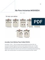 Acordes Violão para Iniciantes MODISEDU