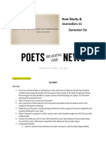 Poets Reading The News Assignment New Media 2023 Semester One 1