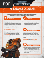 Kill Team Balance Sheet