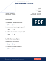 Building Inspection Checklist