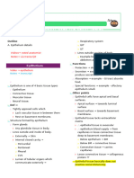 Epithelium - Noted Anatomist - Location + Mnemonics 