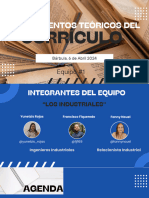 Fundamentos Teóricos Del Curríulo Equipo Los Industriales