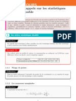 Cour Bio-Statistique L3 Rappels Sur Les Statistiques Double