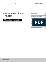 Sistema de Home Theater: Manual de Instruções