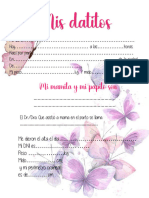 Agendas Pediatrica Mariposas y Elefantes