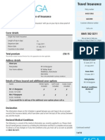 Policy Schedule - Certificate of Insurance: Cover Details