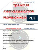 Unit 28 Asset Classification and Provisioning Norms MCQ Caiib