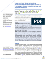 Patterns of Brain Dynamic Functional Connectivity Are Linked With Attention Deficithyperactivity Disorder Related Behavioral and Cognitive Dimensions