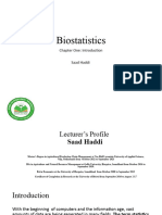 Biostatistics Chapter 1