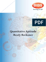 Quantitative Aptitude Ready Reckoner