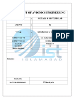 Signals and System Lab 1