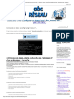 A.B.C Du RESEAU - Les Bases Pour Comprendre Et Créer Un Réseau Local - Commandes en Ligne - Ipconfig - Ping - Netstat - ..