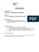 Consigna Unidad 5-2 Salud Mental y Sustancias Psicoactivas