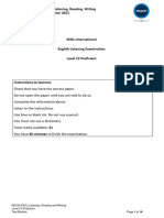 ESOL International English Listening Examination Level C2 Proficient