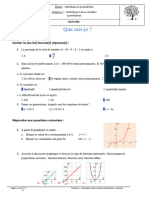 Chapitre 1 - Statistique À Deux Variables Quantitatives - 1MELEC