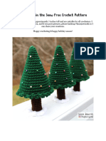 Pine Trees in The Snow Free Crochet Pattern by Laura Jaworski